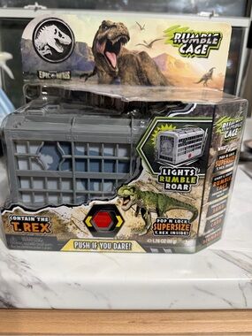 Jurassic World Rumble Cage T. Rex Containment Playset - Gray